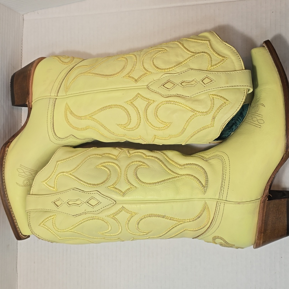 Corral Yellow Embroidery Western Cowboy Boots Z5118 - Picture 7 of 11